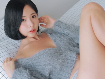 韩国美女模特Habin-Underwear03主题浴室女仆装+灰色短毛衣秀完美身材诱惑写真155P